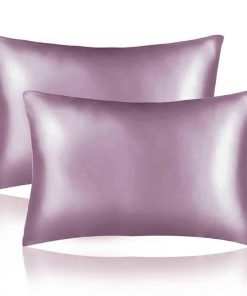 Funda de Almohada de Seda Sutuo Home 2 Pack -Violeta