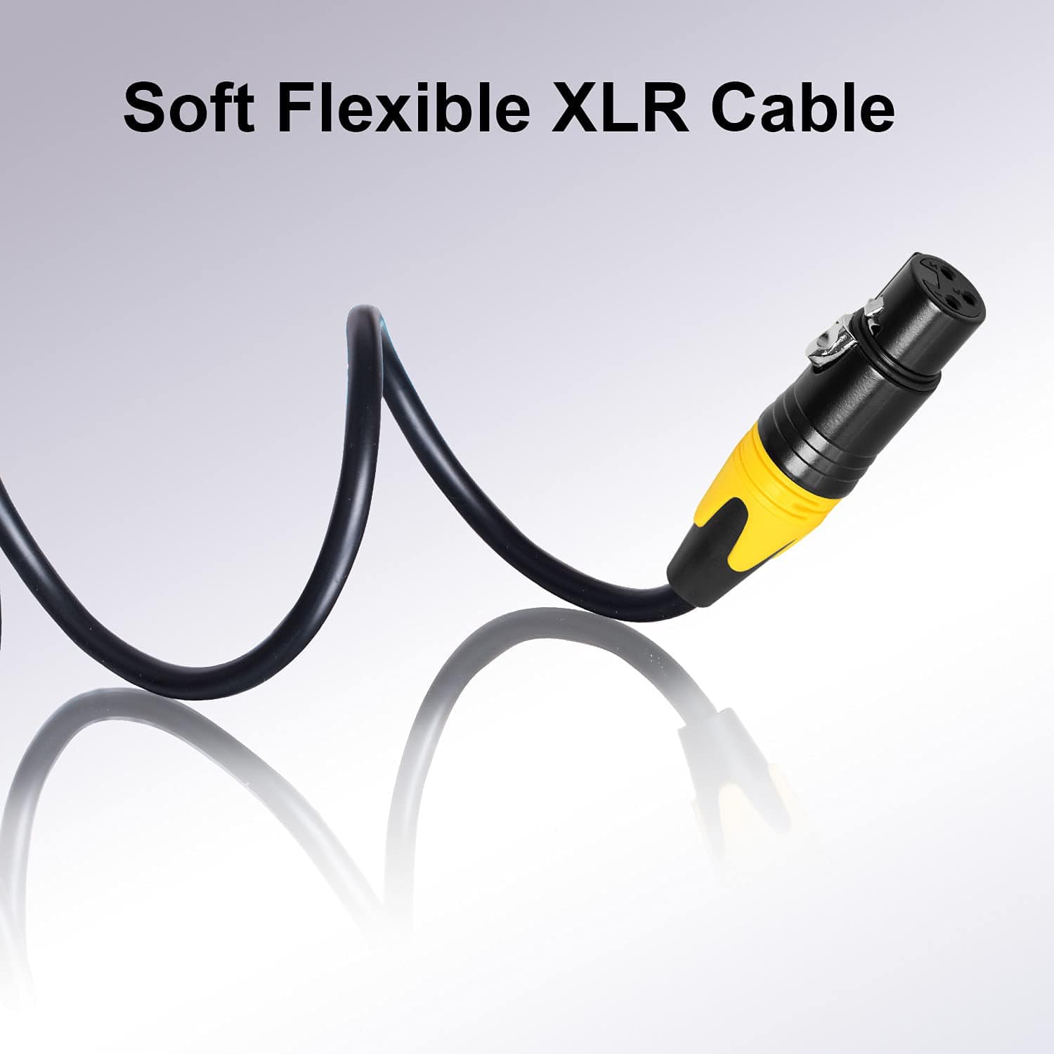 Cables de Micrófono XLR MIKIZ 25 Pies 4 Pack - Pro - Imagen 6