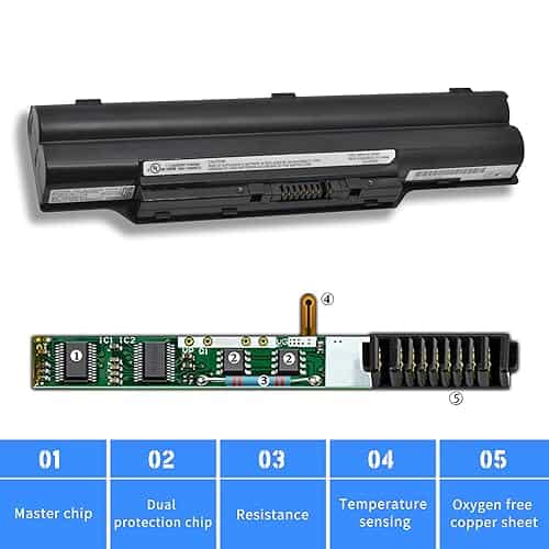 Batería de portátil HXPK FPCBP325 para FUJITSU Celsius H720 - Imagen 5