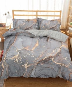 Juego de Funda Nórdica con Estampado de Mármol Jingzhang,