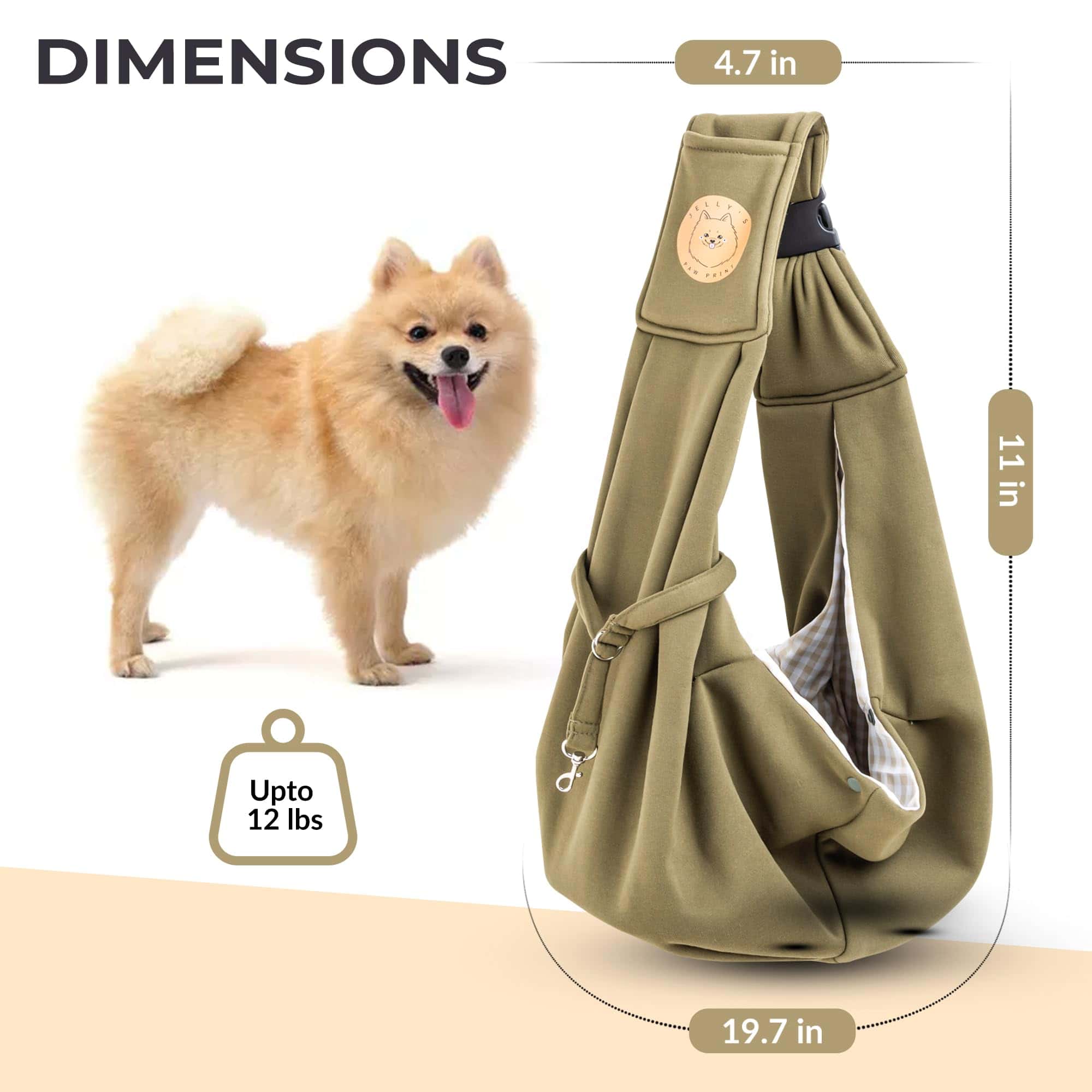 Portador de Perros con Removedor de Pelos para Mascotas, - Imagen 8