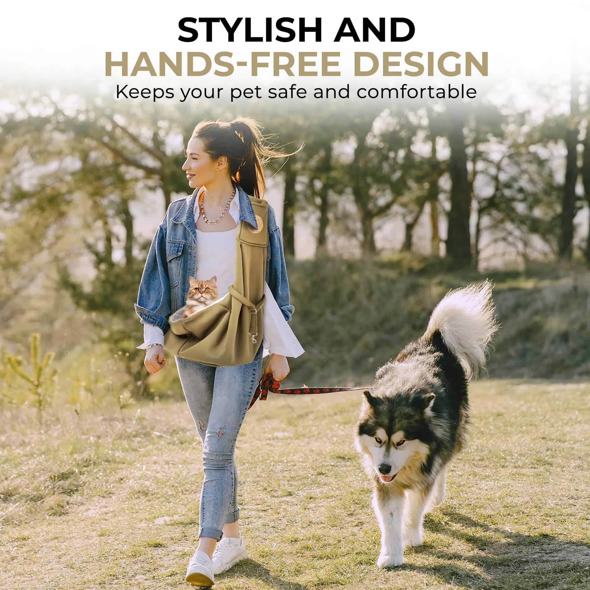 Portador de Perros con Removedor de Pelos para Mascotas, - Imagen 9