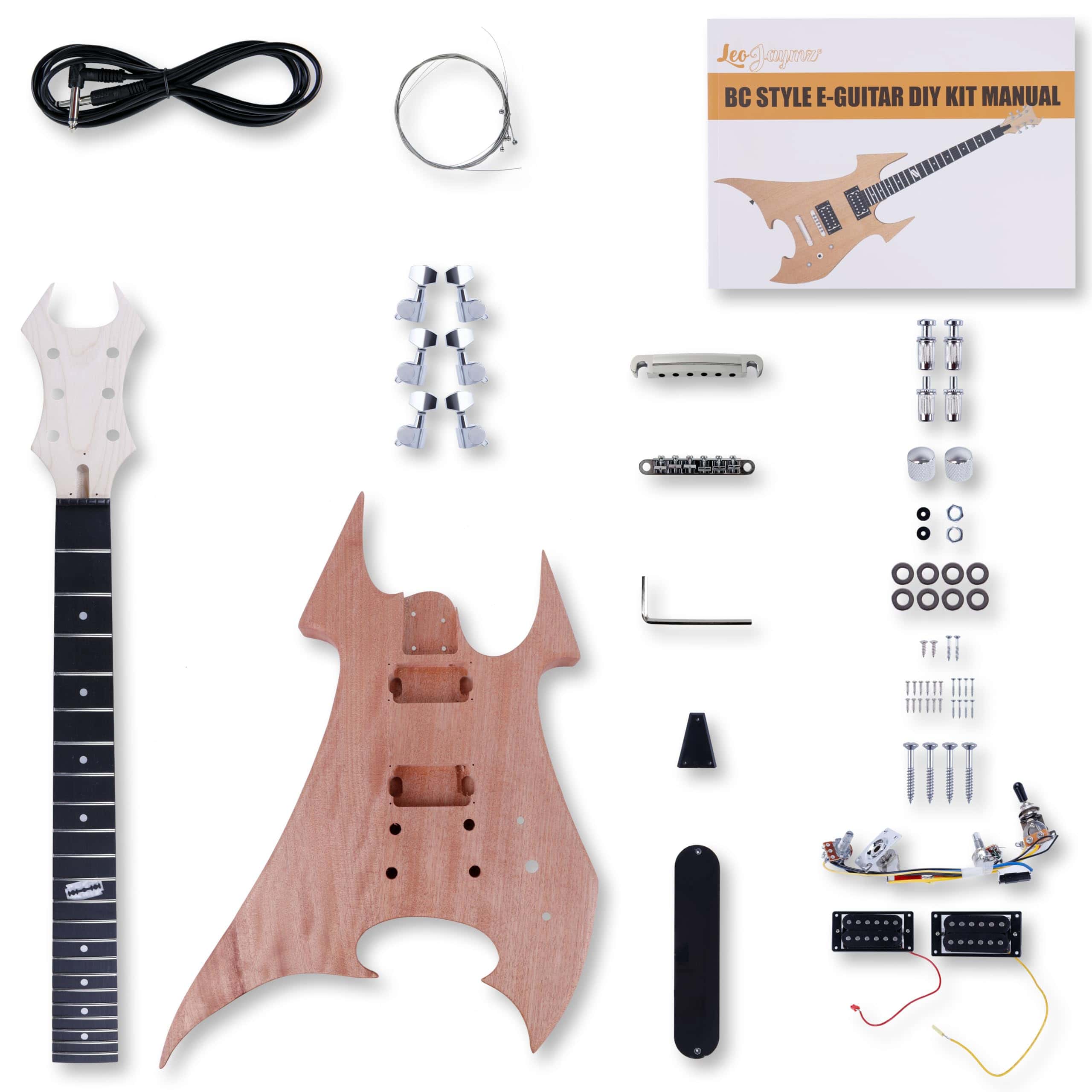 Leo Jaymz Kits de Guitarra Eléctrica DIY con Cuerpo de