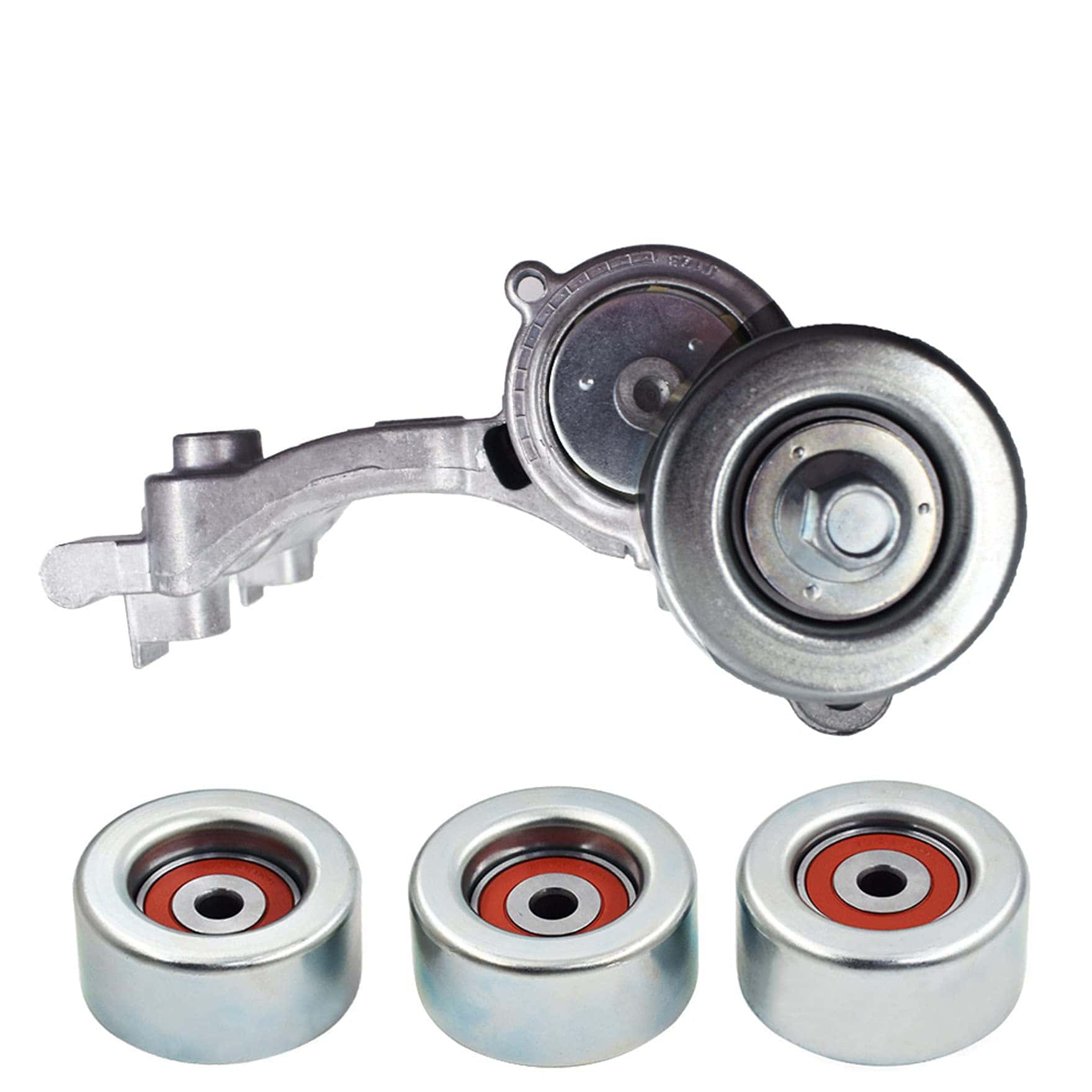 Tensor de correa de transmisión con kit de 3 poleas de - Imagen 4