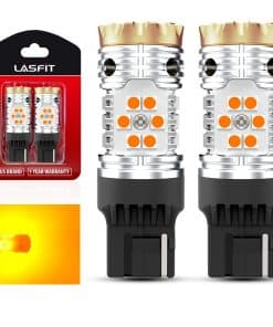 Bombilla LED LASFIT 7440 Amber Yellow con Resistencia
