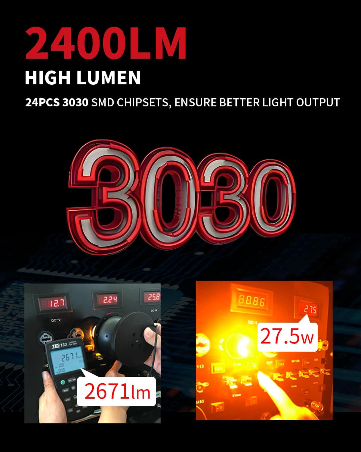 Bombilla LED LASFIT 7440 Amber Yellow con Resistencia - Imagen 6