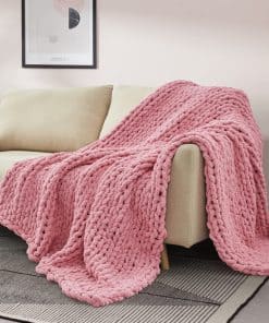 SUNYRISY Cobija de Punto Grueso, Cobertor de Chenilla de