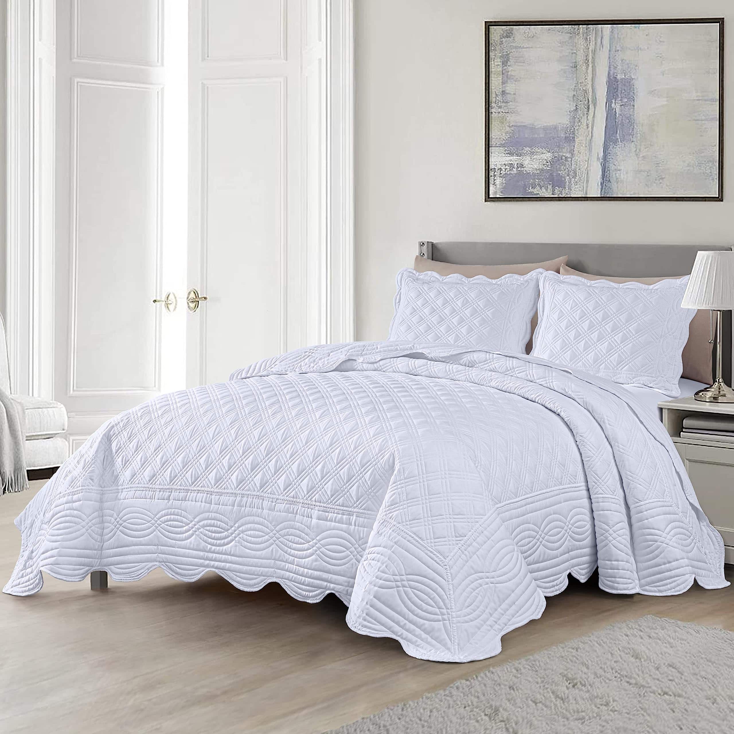 Chezmoi Collection Stella Juego de Colcha de 3 Piezas - - Imagen 3