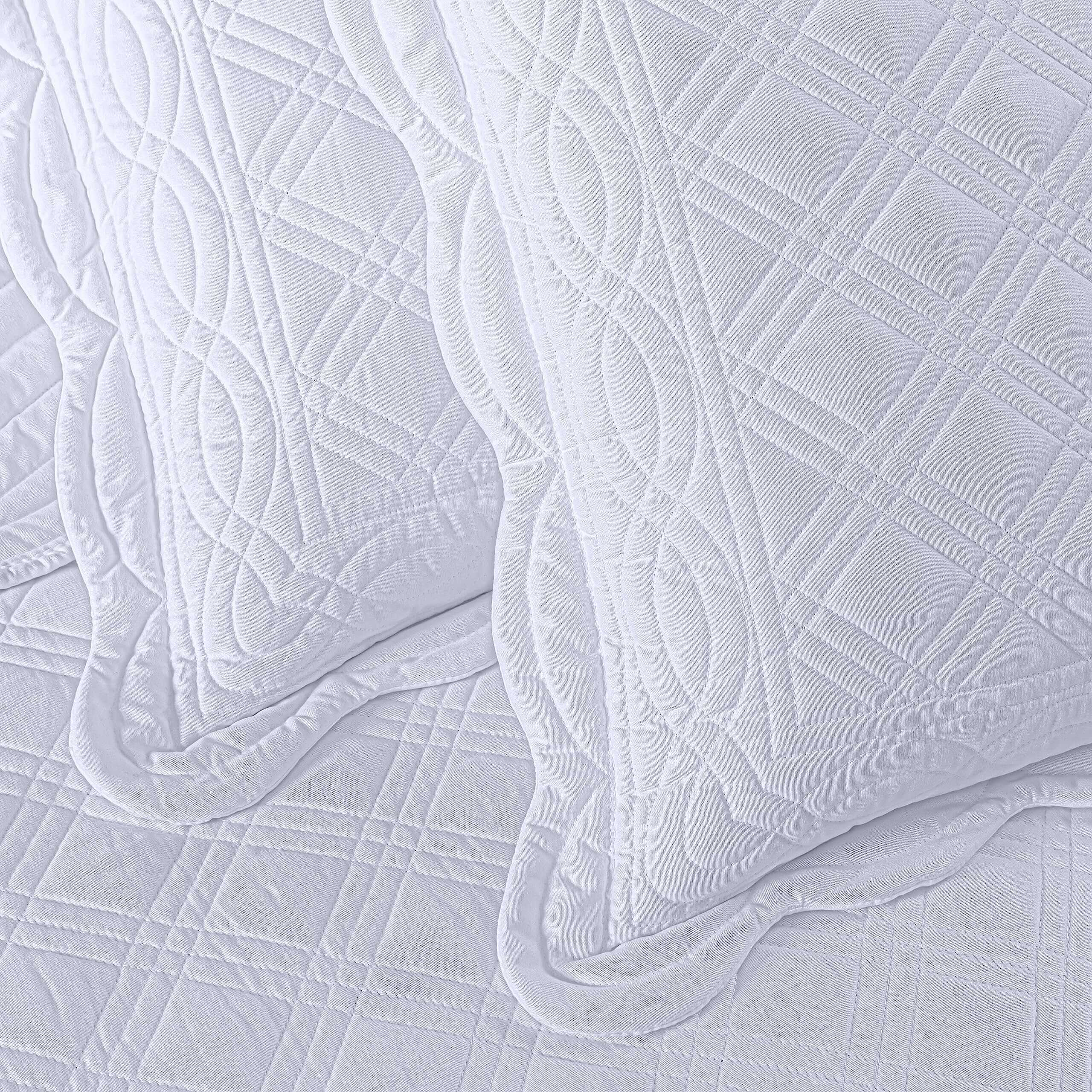 Chezmoi Collection Stella Juego de Colcha de 3 Piezas - - Imagen 8