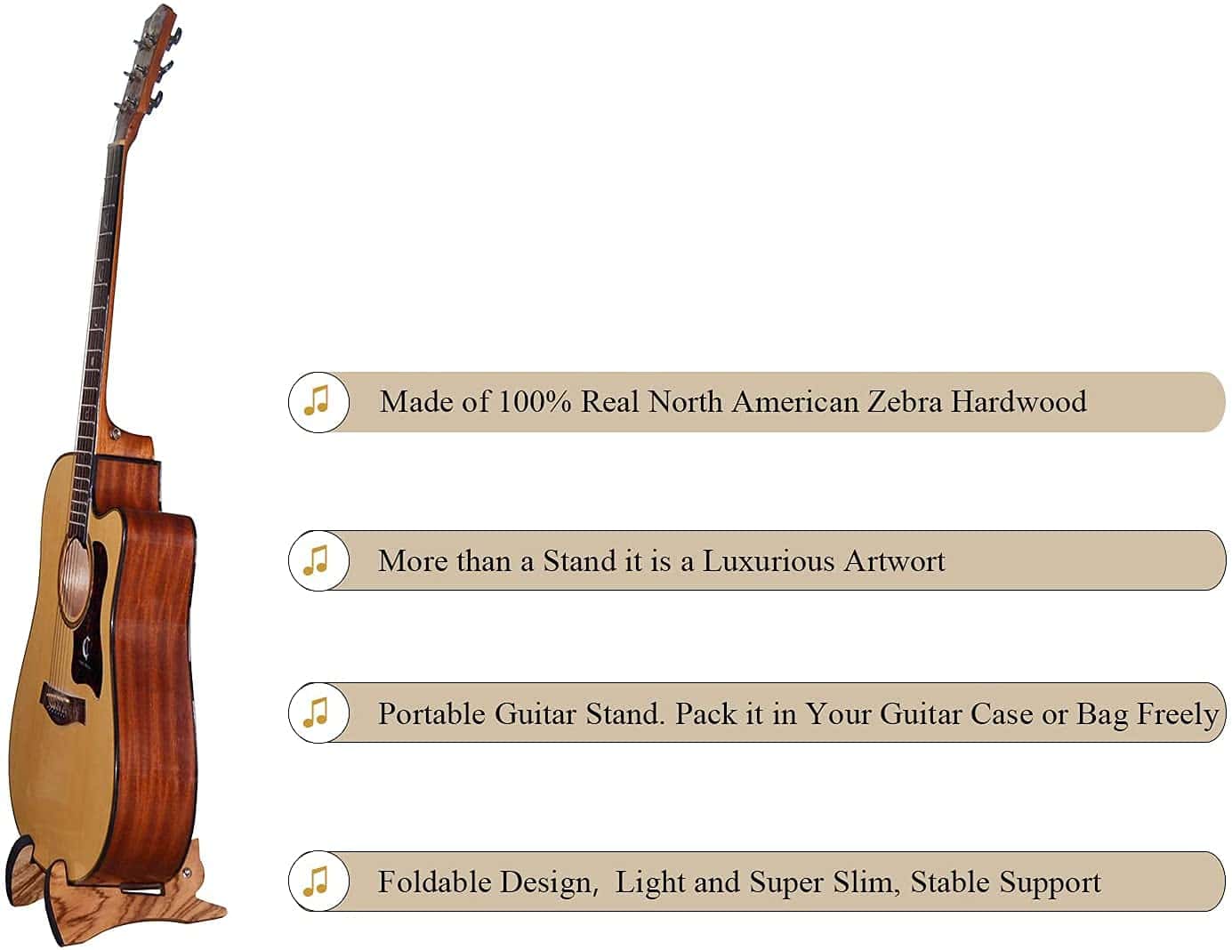 Soporte para Guitarra Plegable Soporte de Guitarra de - Imagen 5