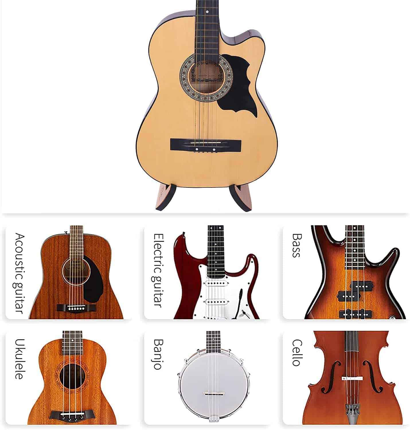 Soporte para Guitarra Plegable Soporte de Guitarra de - Imagen 6