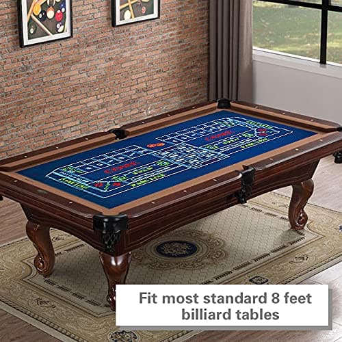 BALIKEN Tapete de Ruleta 84x42 Pulgadas y Tapete de Craps - Imagen 8