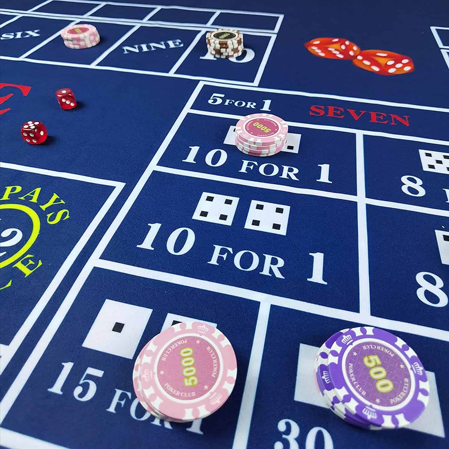 BALIKEN Tapete de Ruleta 84x42 Pulgadas y Tapete de Craps - Imagen 4