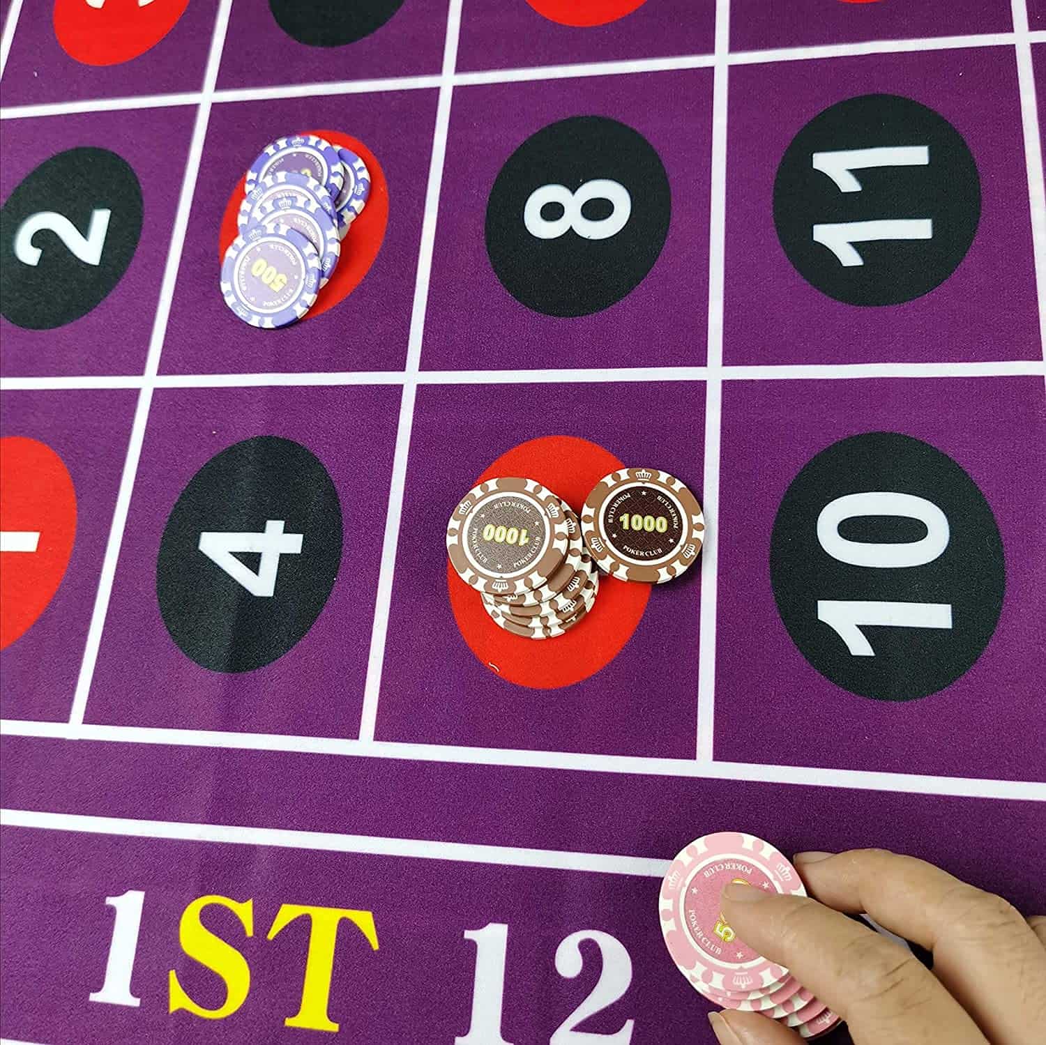 BALIKEN Tapete de Ruleta 84x42 Pulgadas y Tapete de Craps - Imagen 5