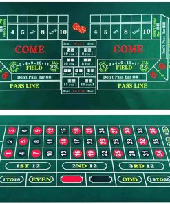 Tapete de Ruleta BALIKEN 84x42 Pulgadas y Cubierta de Mesa