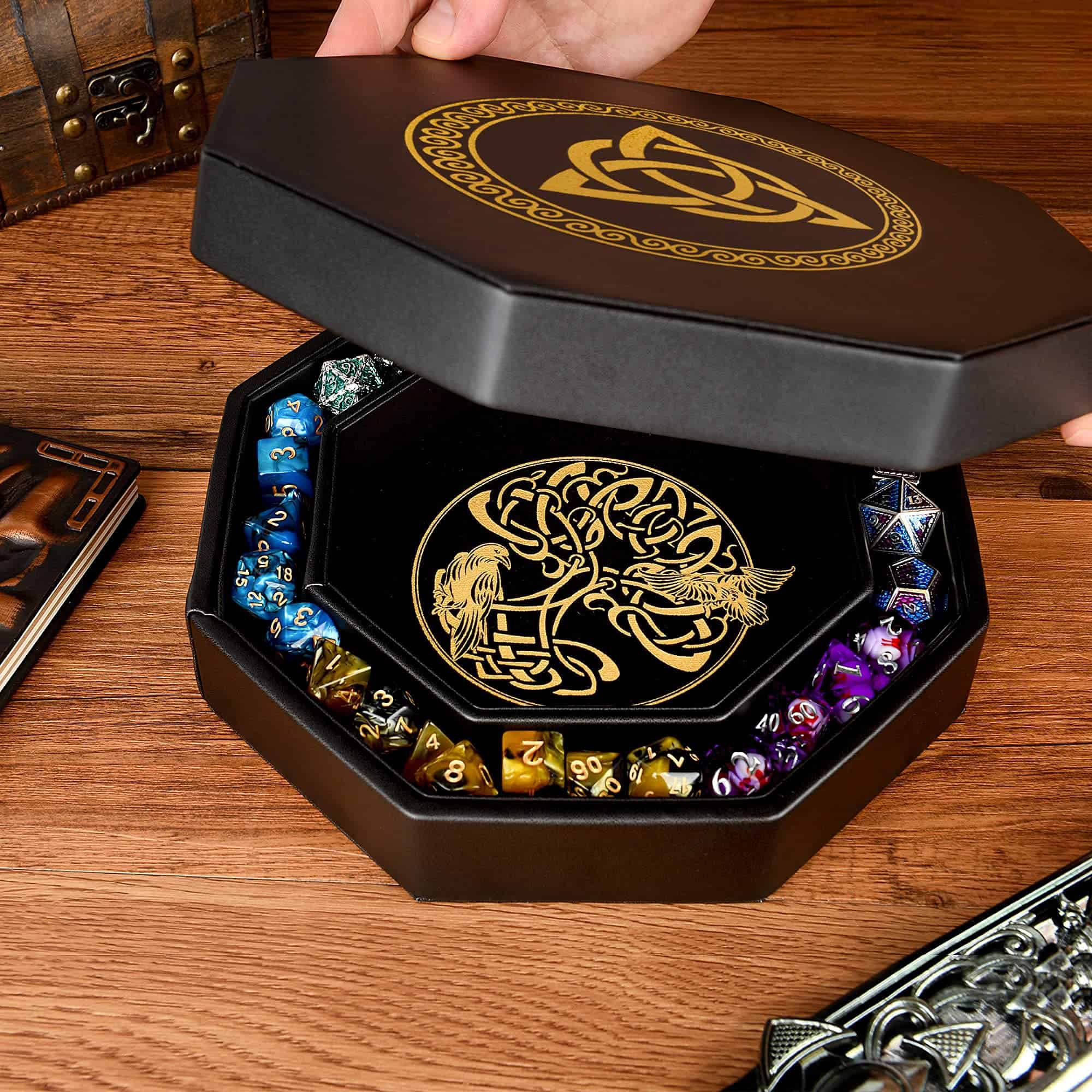 Bandeja de Dados DND - Bandeja de Dados -Dorado Nudo Celta - Imagen 8