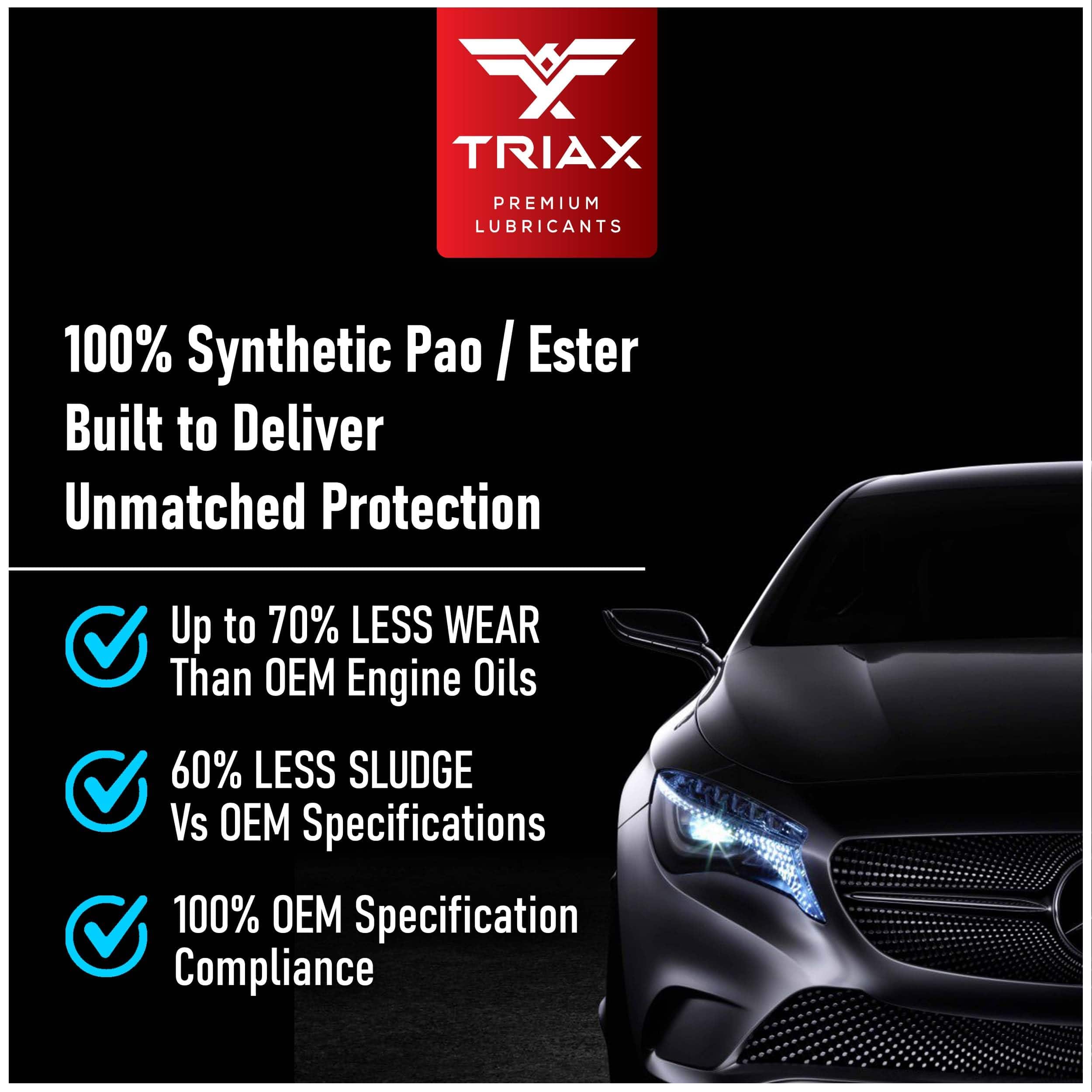 Triax Euro LX 0W-40 Full Synthetic, 20,000 Millas, - Imagen 6