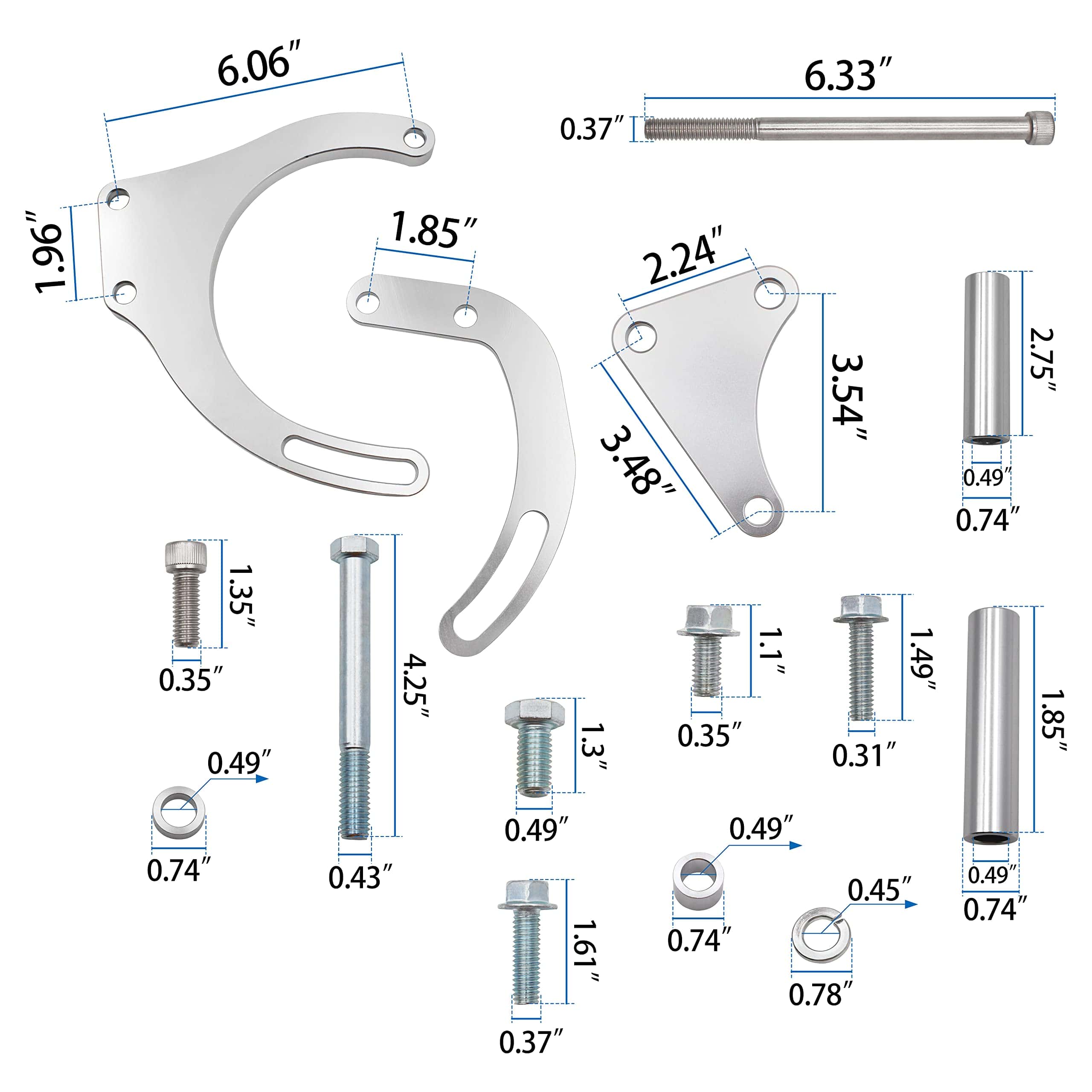 551490 Kit de Soporte de Alternador/Bomba de Dirección - Imagen 4