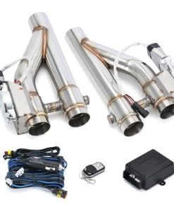 Kit de 2 Tubos de Escape de Acero Inoxidable Universal de 2