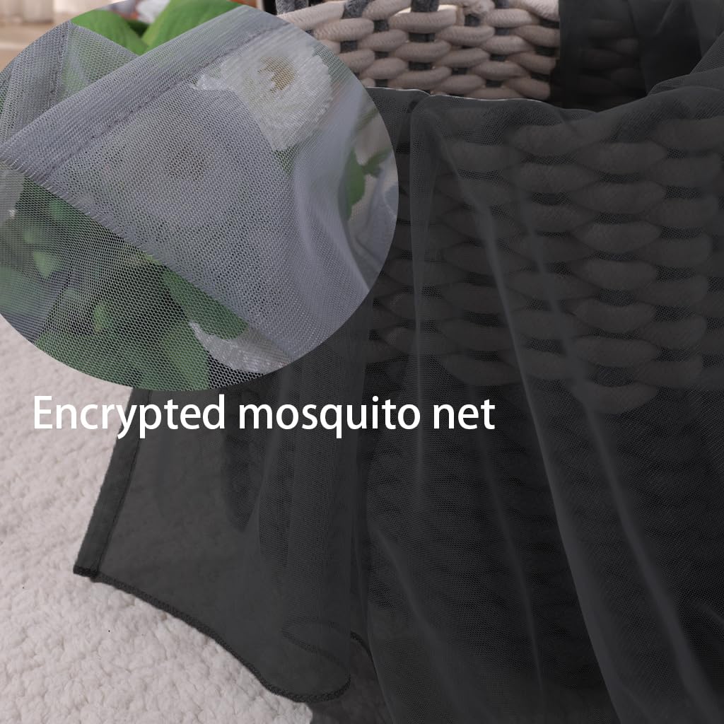 SCMTY Elegante Lujo 4 Esquina Post Mosquitero con Cubierta - Imagen 10