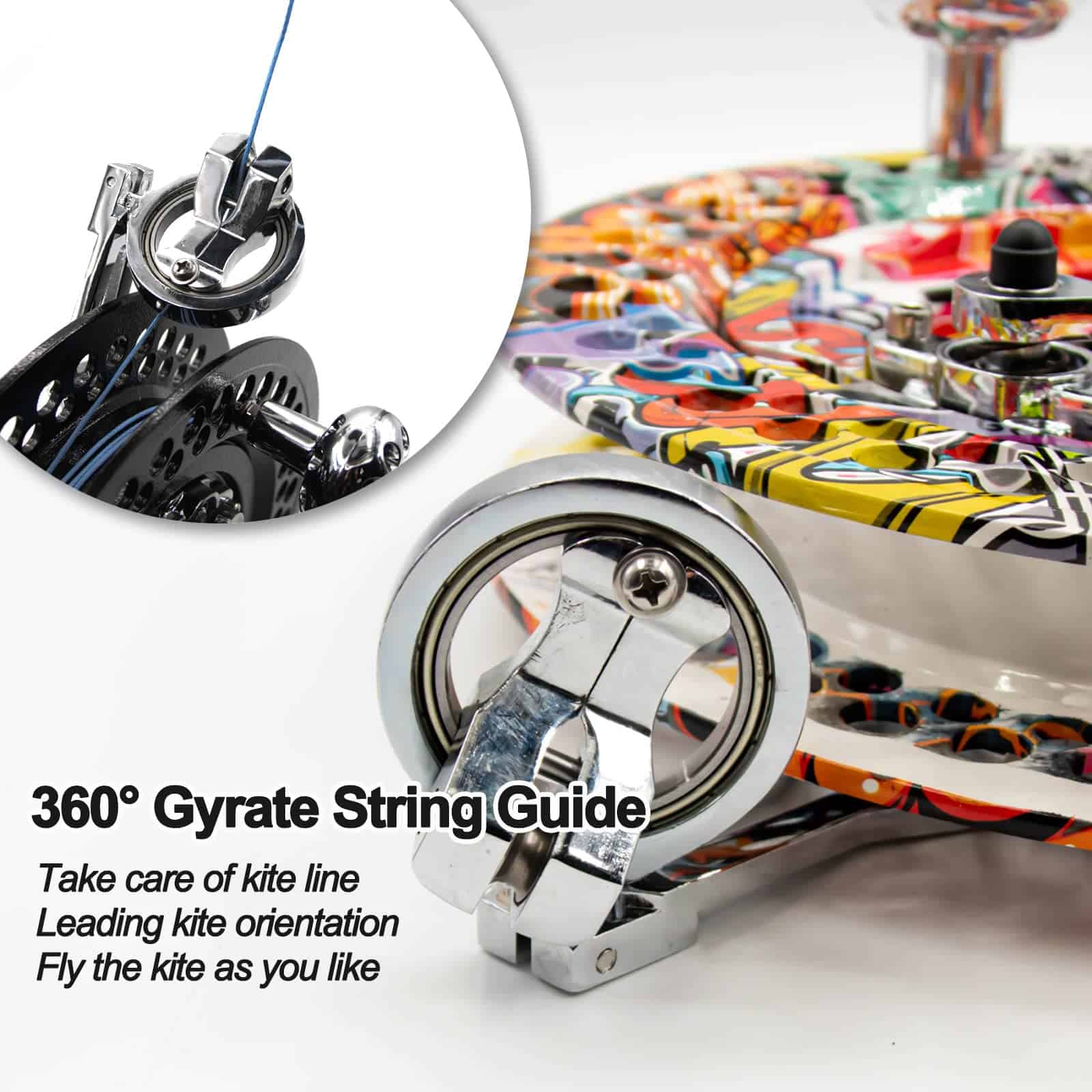 9KM DWLIFE 10.6in Carrete de Cometa con Correa para el - Imagen 5