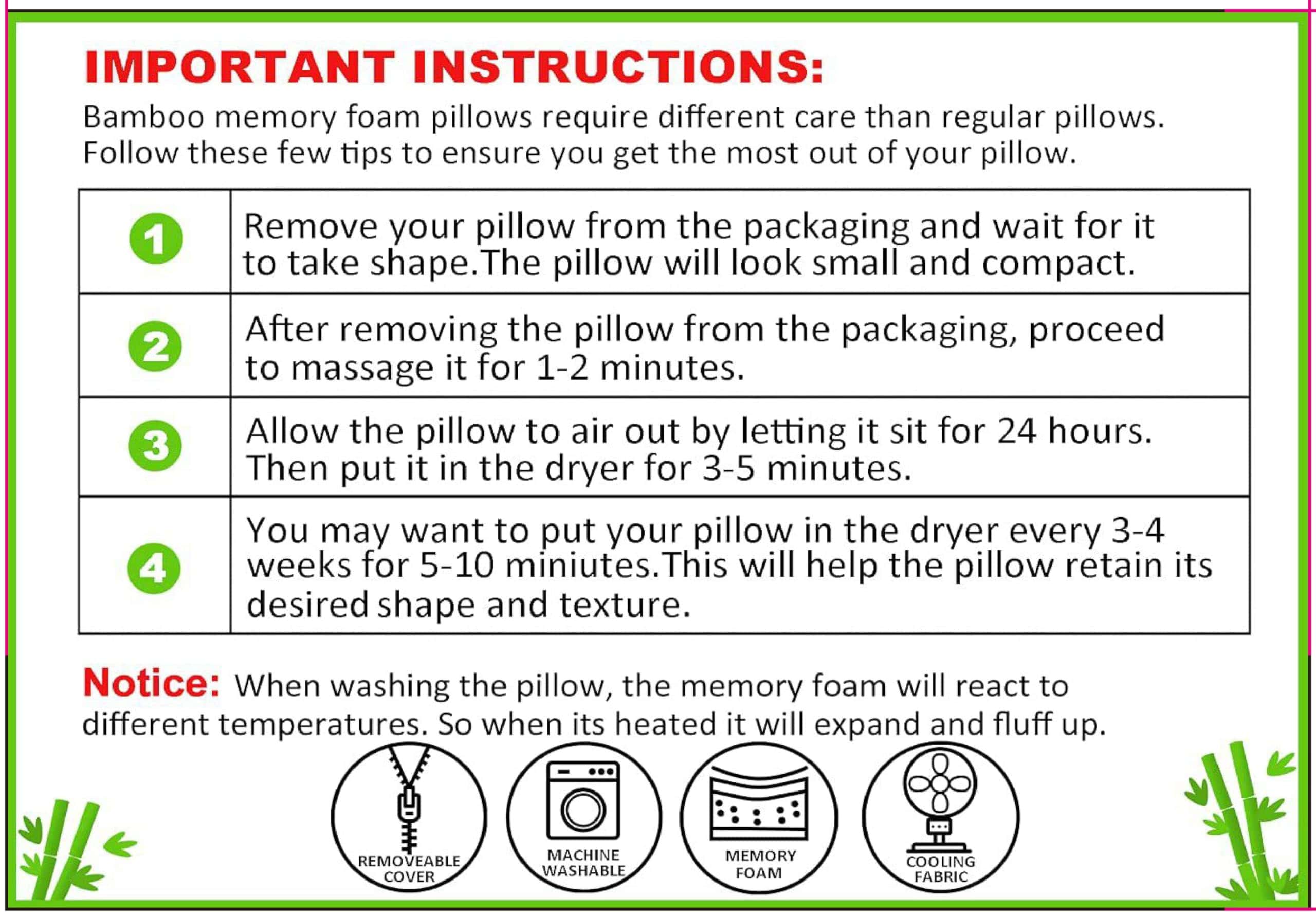 Almohada de cuerpo de bambú DreamField Linen para adultos - - Imagen 8