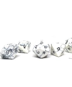 Colección de dados de piedra - Colección de - Howlite)