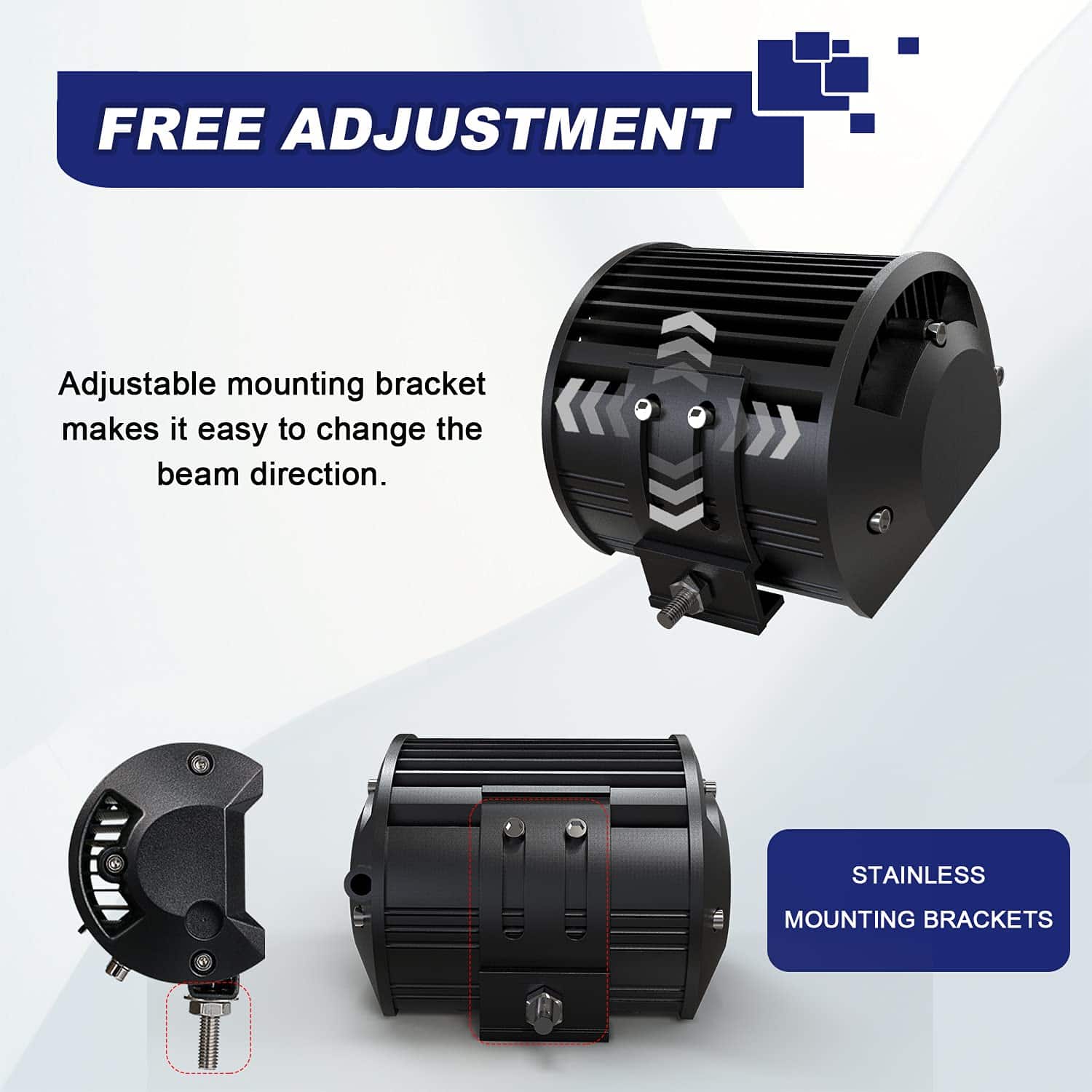 ASLONG 4 Piezas 4 pulgadas Luces de Estrobo LED, Luz de - Imagen 7