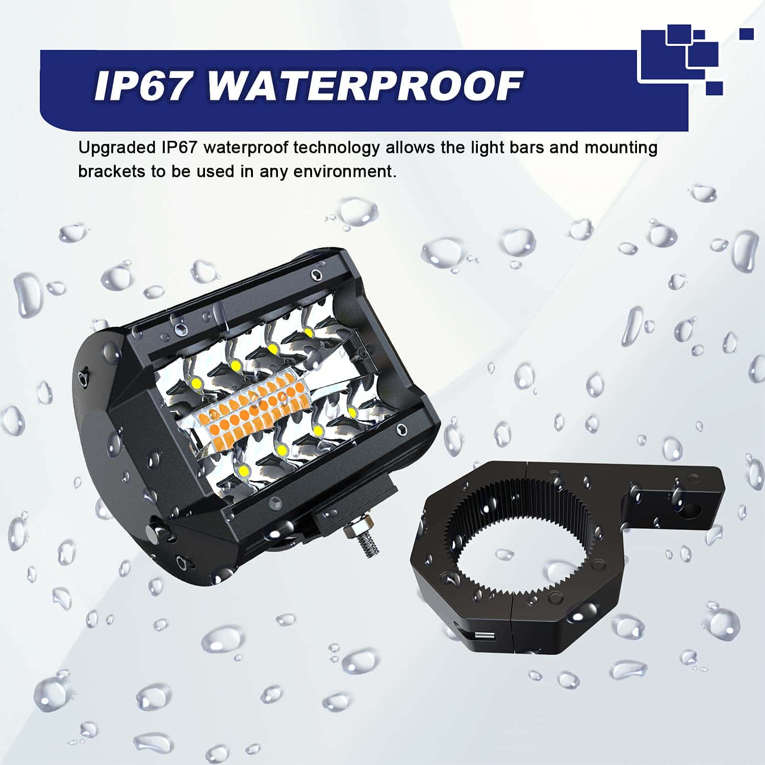 ASLONG 4 Piezas 4 pulgadas Luces de Estrobo LED, Luz de - Imagen 5