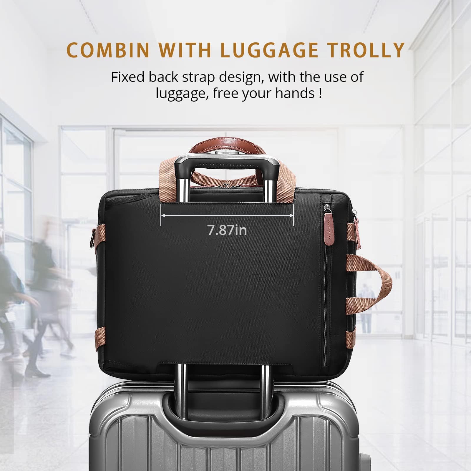 MOLNIA Mochila para laptop 3 en 1, Mochila para laptop de - Imagen 6