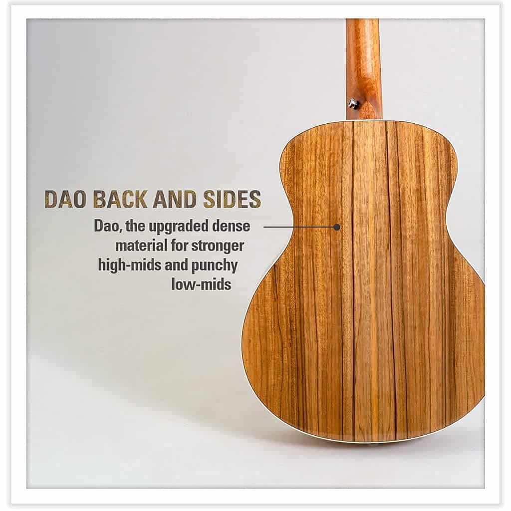 Guitarra Acústica Mini SIGMA, Tapa de Abeto Macizo, Maderas - Imagen 6