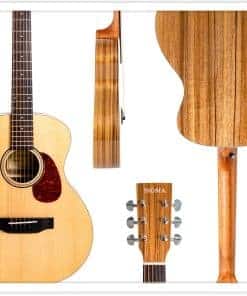 Guitarra Acústica Mini SIGMA, Tapa de Abeto Macizo, Maderas