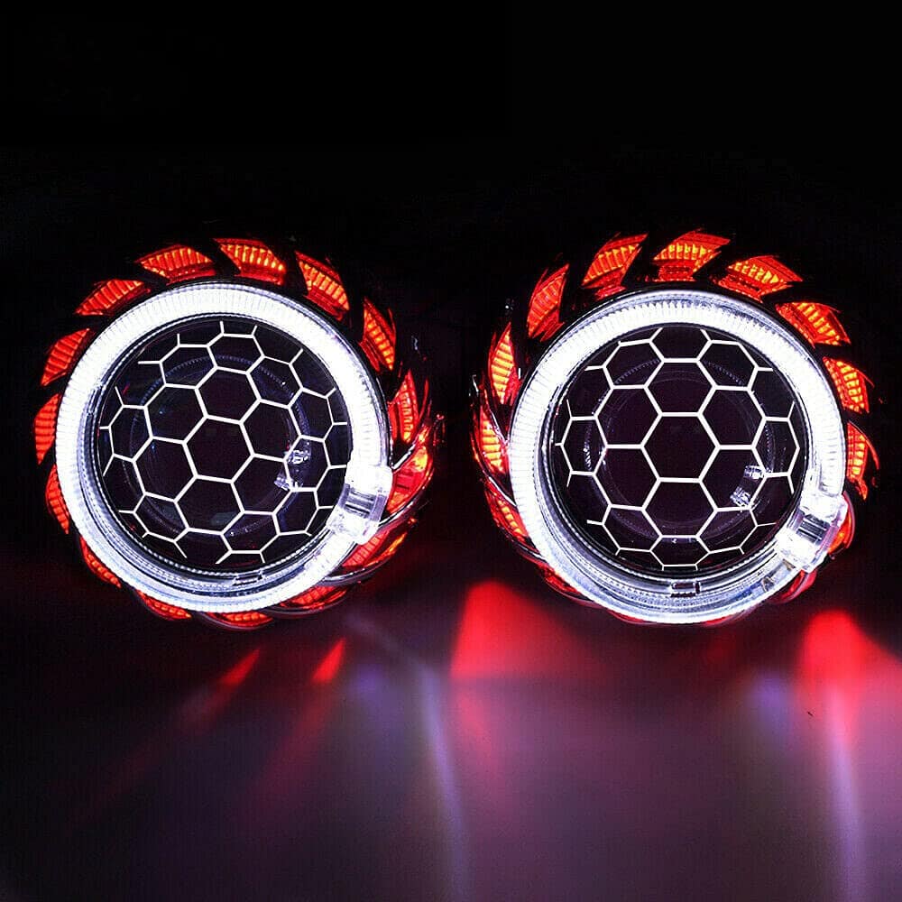 Proyector de Lente Bixenón Honeycomb de 2.5 Pulgadas de