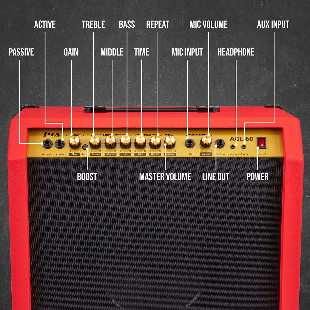 Amplificador de Guitarra Eléctrica LyxPro de 60 Watts | - Imagen 3