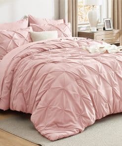 Juego de Edredón King de California Bedsure Rosa - Juego de