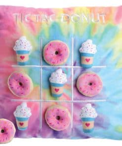 Almohada de Juego iscream Summer Camp Games Tic Tac Donut