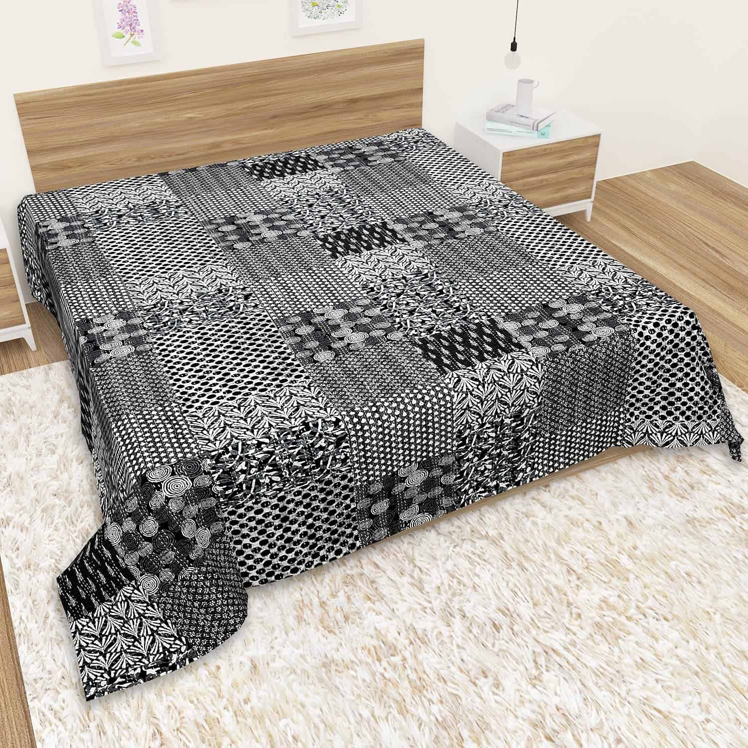 Colcha Kantha de algodón puro hecho a mano de la India - Imagen 3