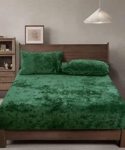 PHF Sábana Ajustable de Terciopelo Verdaderamente para