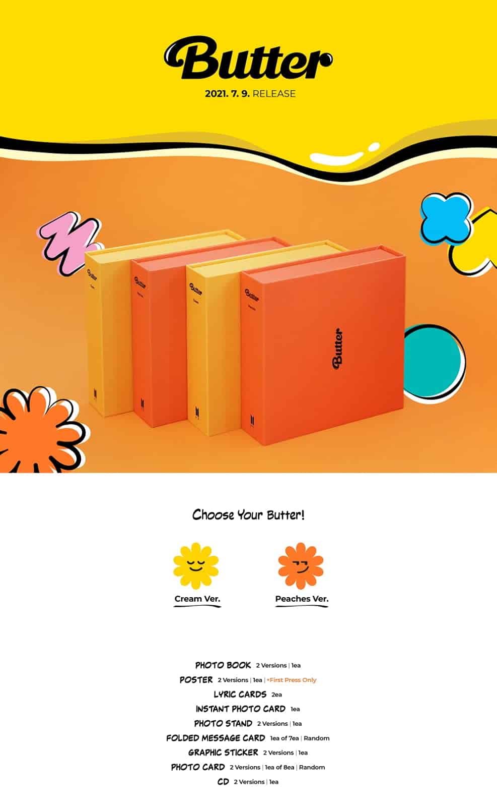 ibighit BTS Butter Cream Peaches Full Set ver. Pre Order - Imagen 6