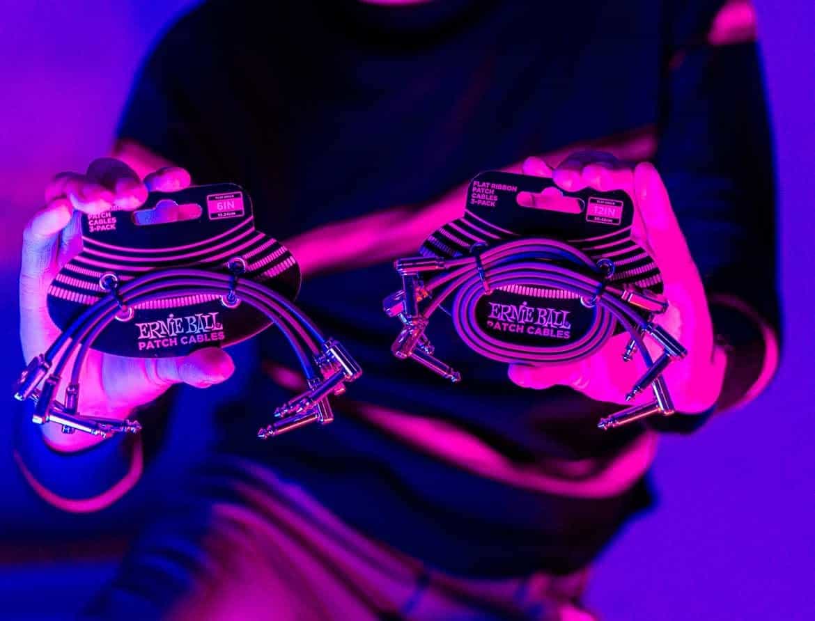 Pack Multi de Cables de Parche de Cinta Plana Ernie Ball, - Imagen 6