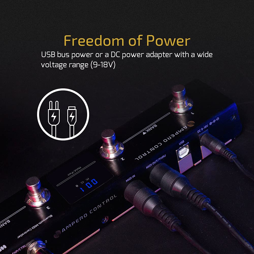 Controlador de Pedal MIDI con Bluetooth HOTONE Ampero - Imagen 7