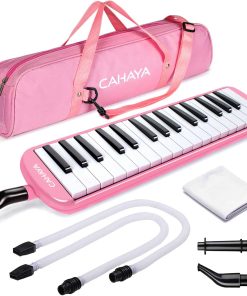 CAHAYA Melódica 32 Teclas Doble Tubo Boquilla de Aire Piano