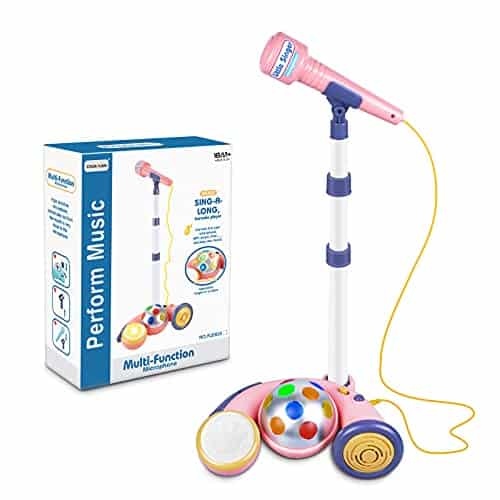 Micrófono para niños con soporte, Juguete de máquina de