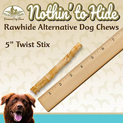 Fieldcrest Farms Nothing to Hide Twist Stix para Perros - - Imagen 7