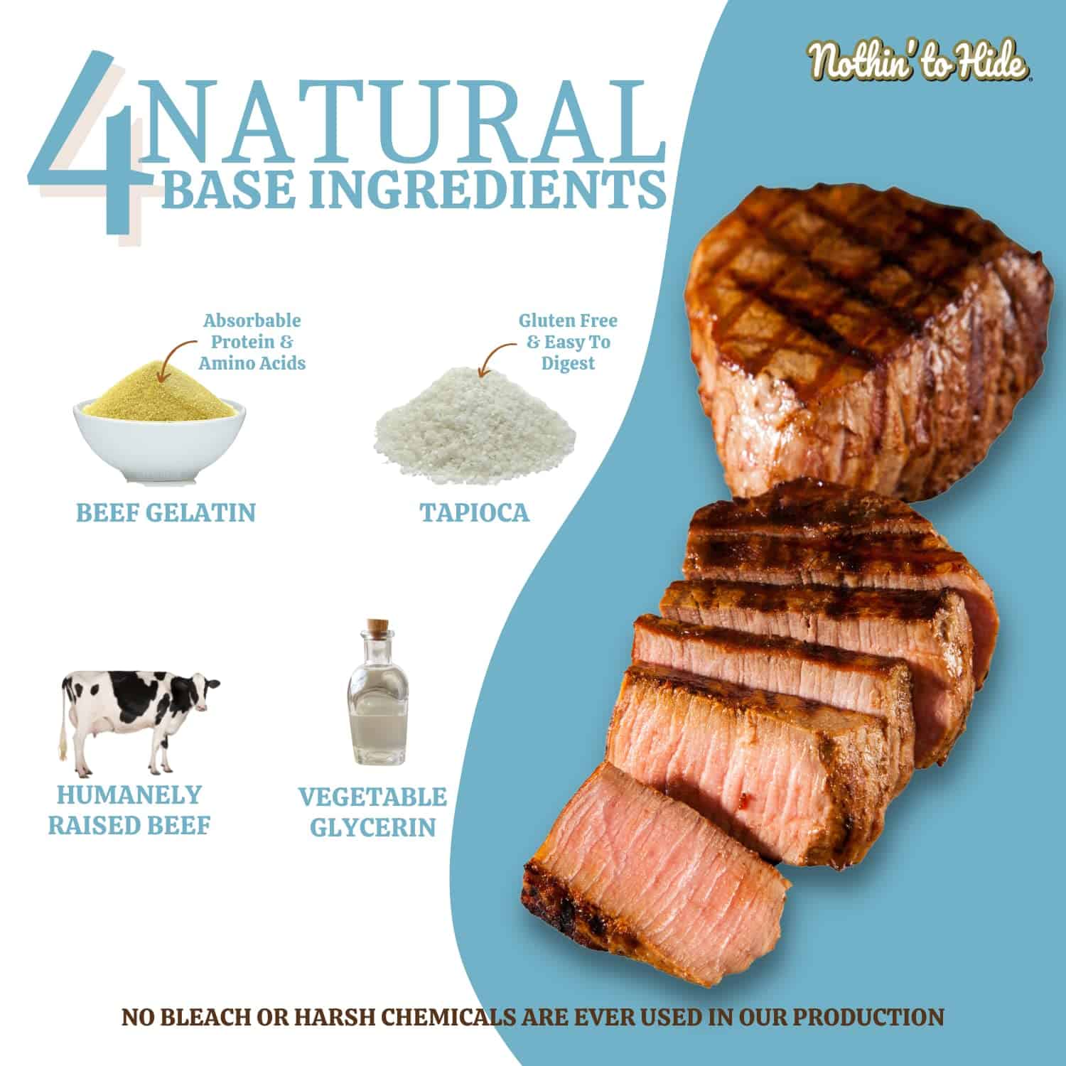 Fieldcrest Farms Nothing to Hide Twist Stix para Perros - - Imagen 3