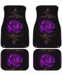 TOADDMOS 4pcs Tapetes para Piso de Auto, Patrón Vintage de