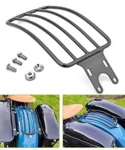 Mofun One Up Solo Seat Luggage Rack Gloss Black Compatible