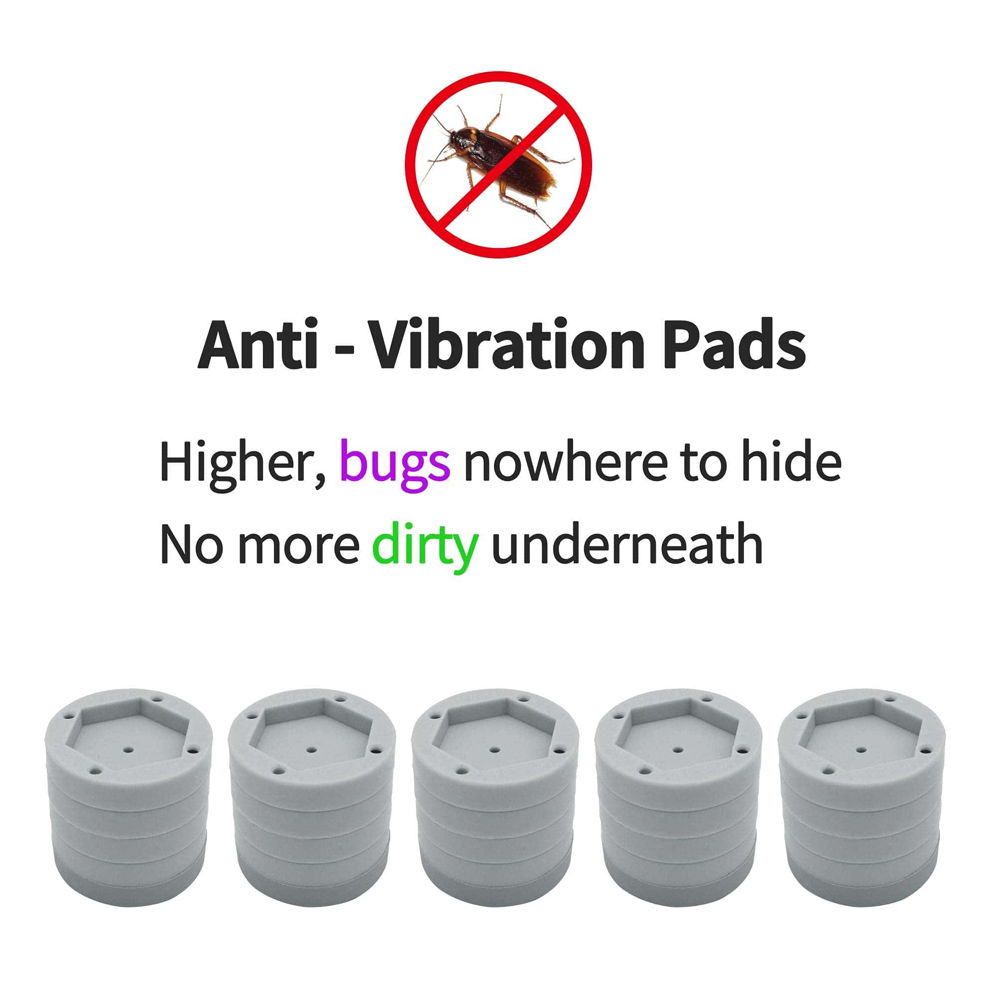Pads Anti Vibración What's Up? para Lavadora y Pads Anti - Imagen 8