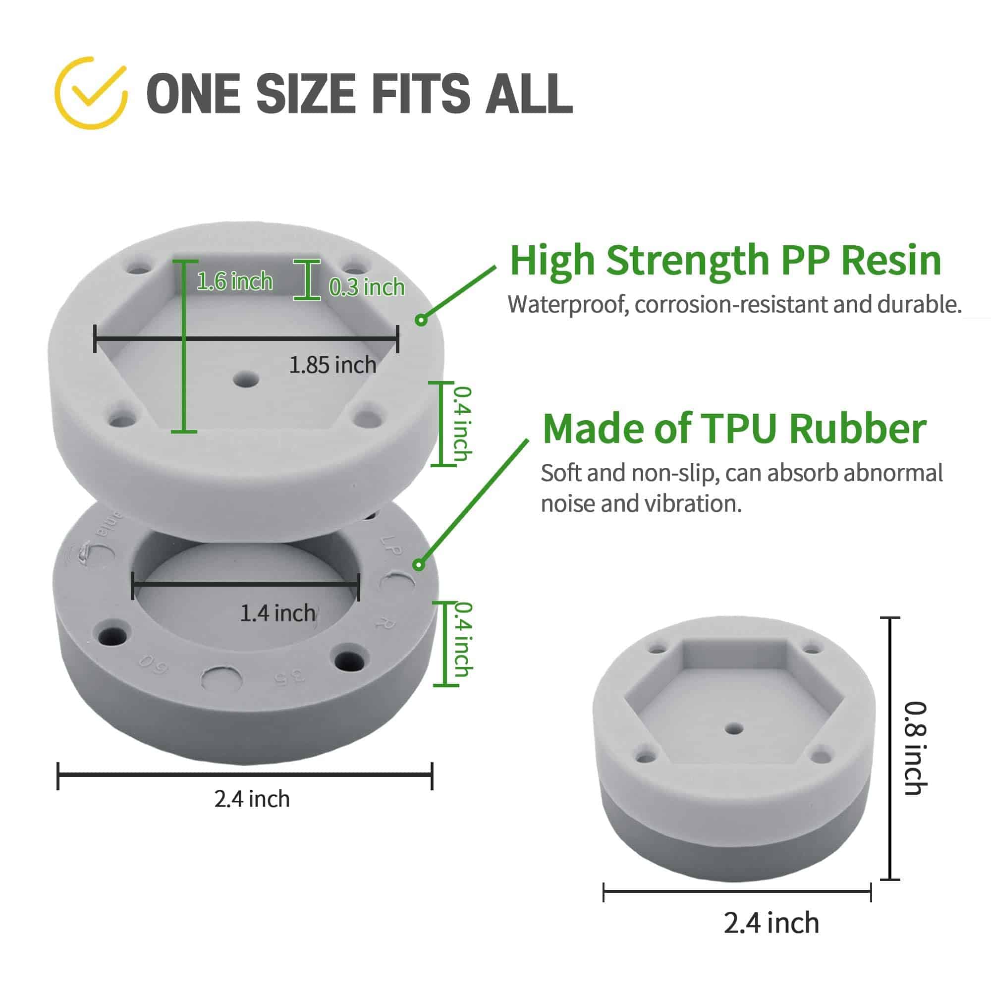 Pads Anti Vibración What's Up? para Lavadora y Pads Anti - Imagen 5