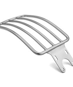 Mofun Chrome One Up Solo Seat Luggage Rack Compatible with